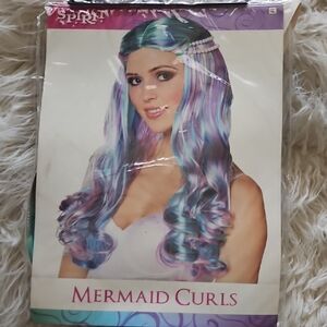 Spirit Mermaid Waves Wig - Blue and Purple